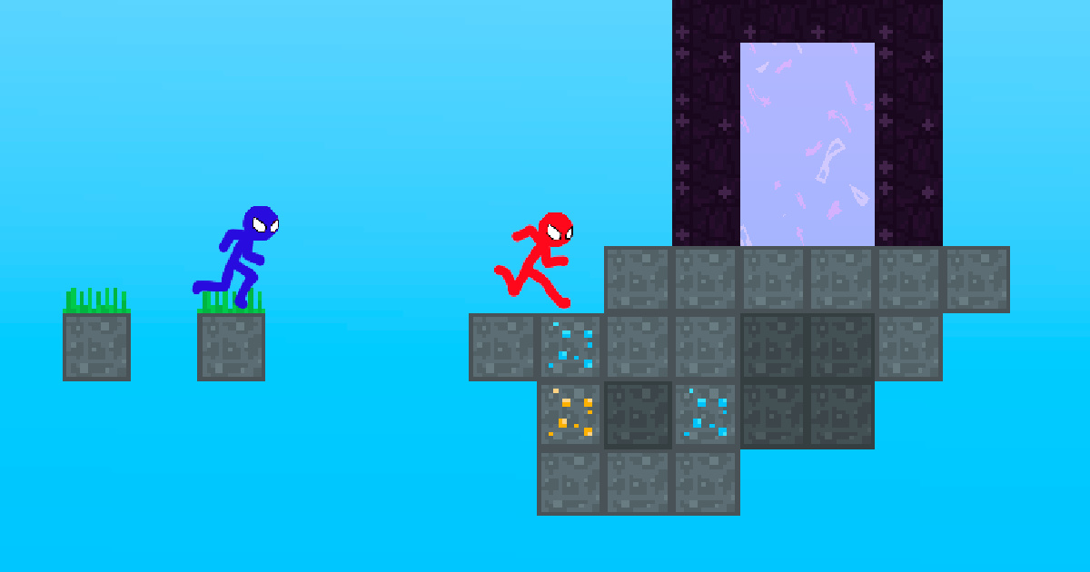 Image Stickman Blockworld Parkour 2