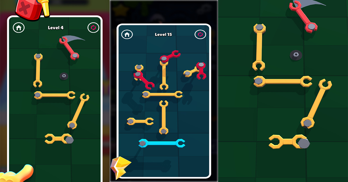 Image Wrench Nuts and Bolts Puzzle